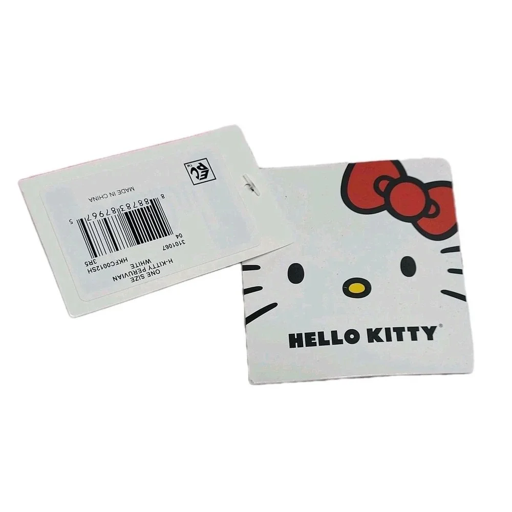 Hello Kitty‎ Pink Bow Big Face Peruvian Unisex Beanie One Size NWT